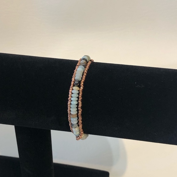 Amazonite Handmade Necklet (necklace + bracelet) - Picture 3 of 3